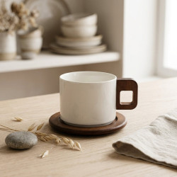 Tea Cup and Saucer Set - 6 Pcs